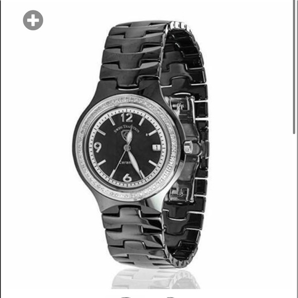NWT SWISS LADIES WATCH BLACK